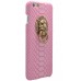 iPhone 6 6s 4.7 - Luxury PU Leather Lion Stand Snake Skin Pattern PC Hard Protective Phone Cover Case - Pink